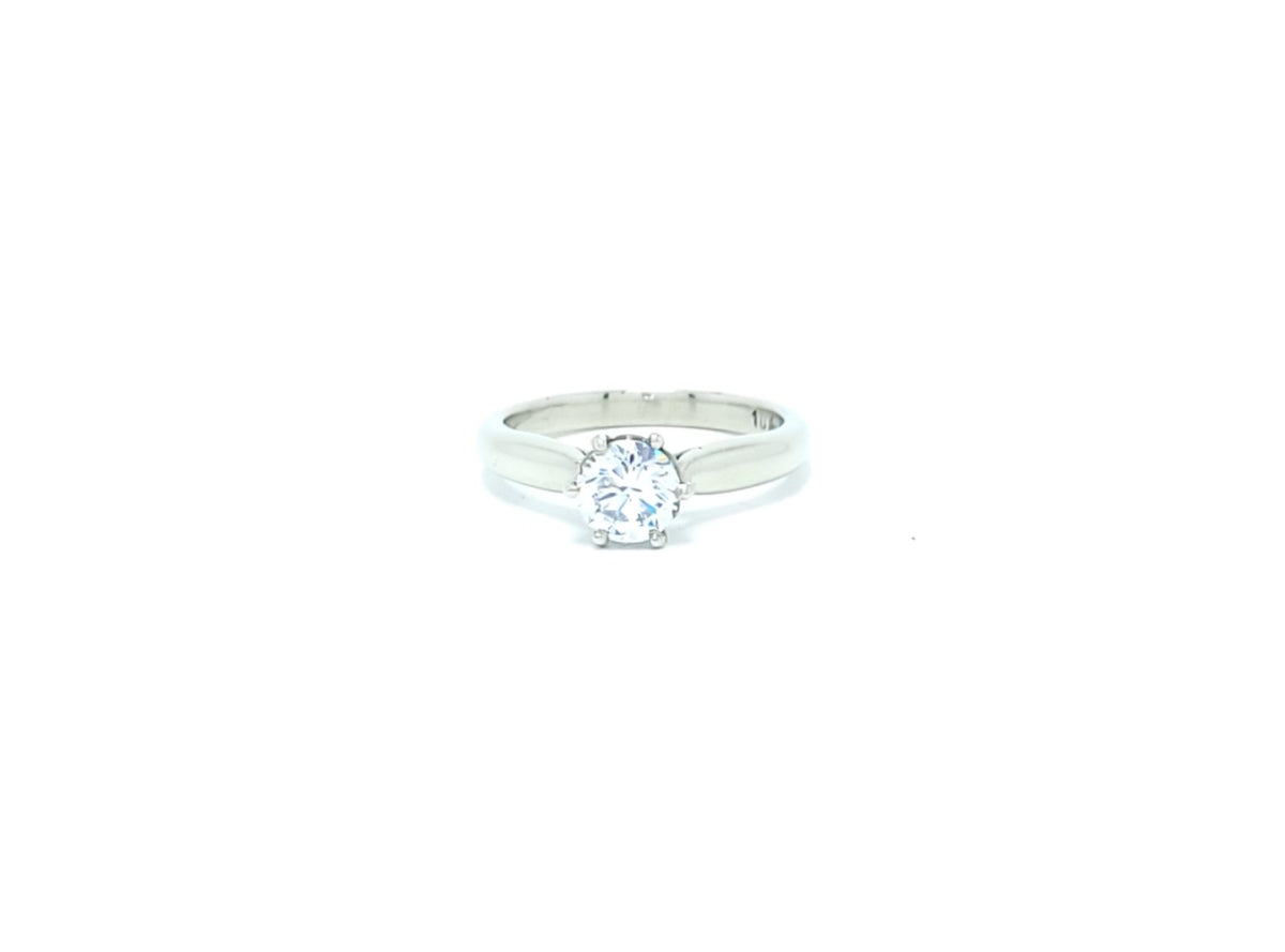 Solitaire 6 prongs Gold Ring