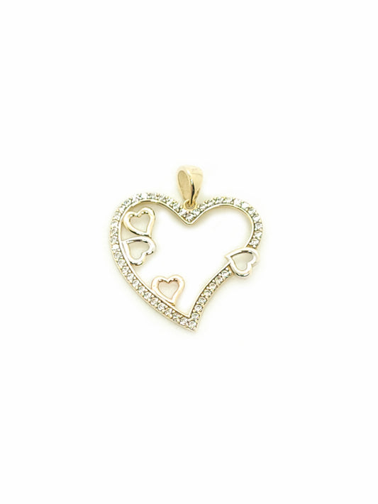 Hearts Gold Pendant