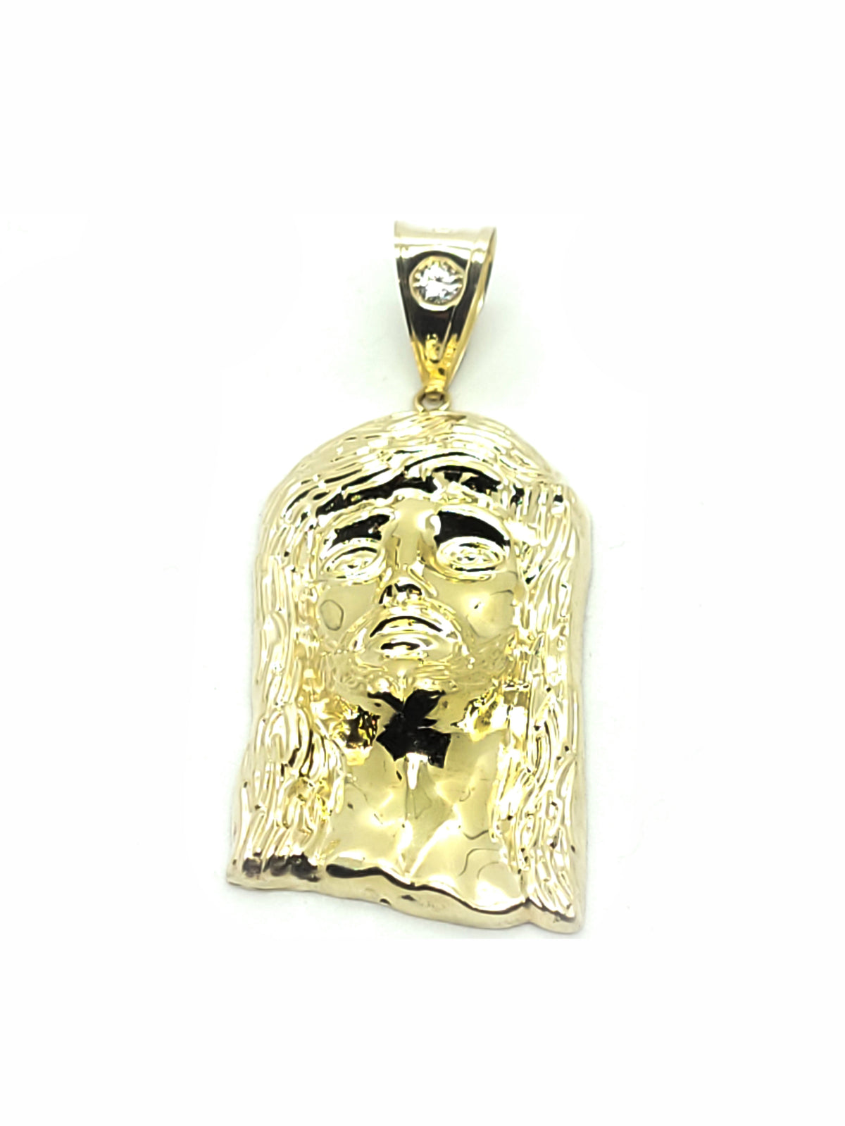 Jesus Head Gold Pendant