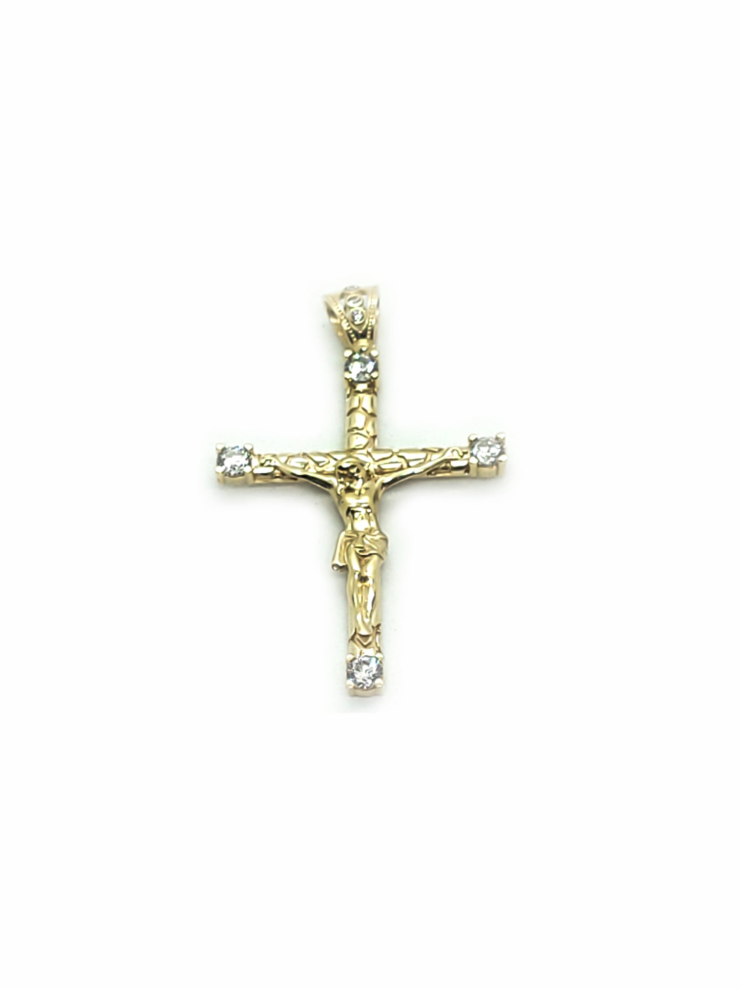 Pendentif croix de Jésus en or