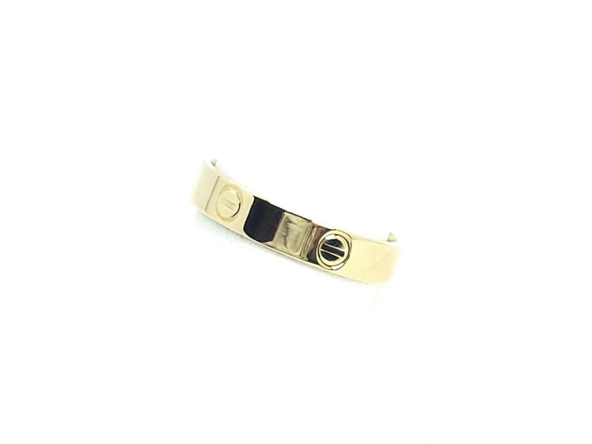 Gold Band with Screw Design