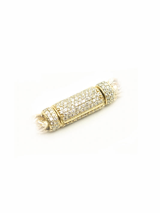 6mm Round Gold Lock & 1.25ct Diamonds