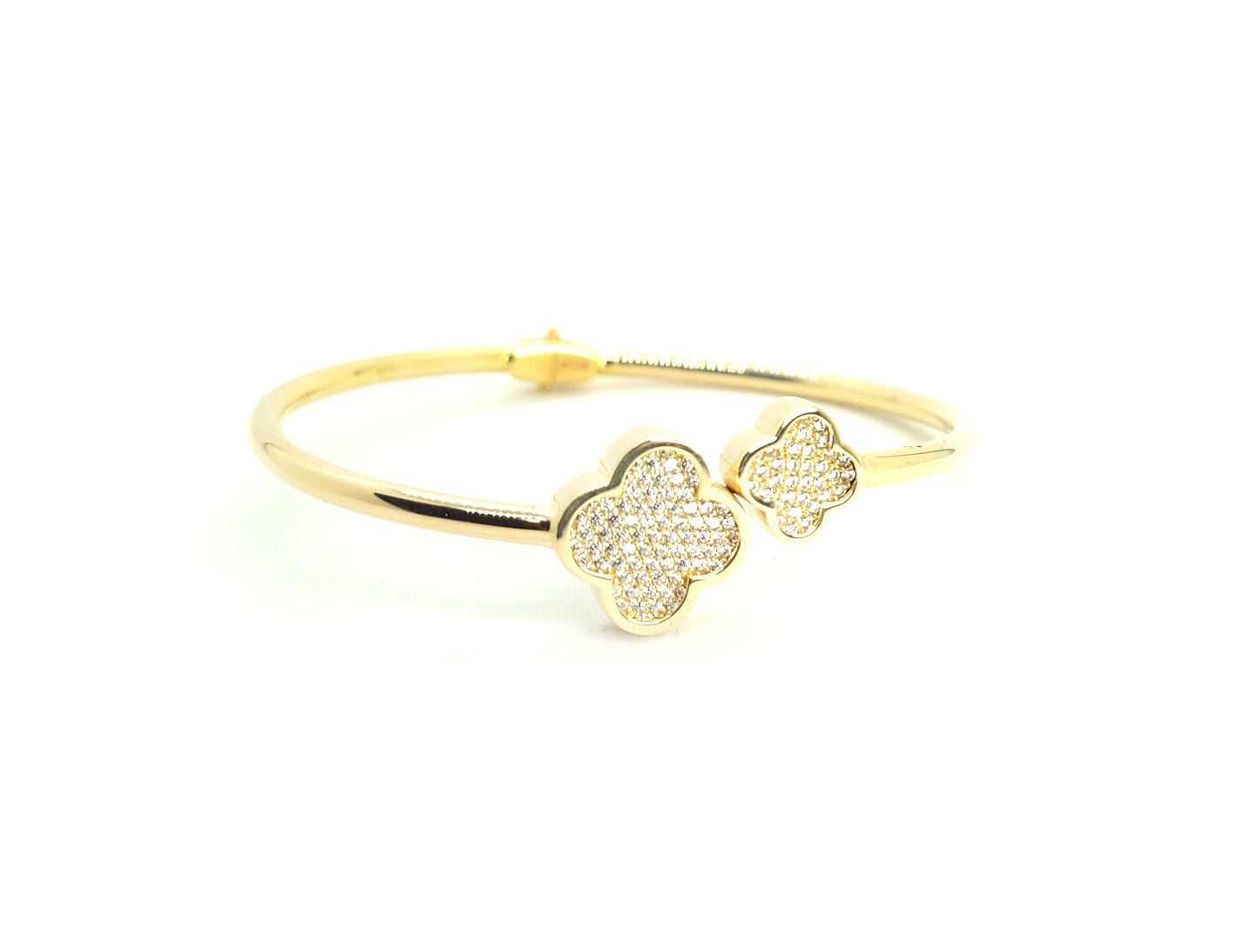 Clover Gold Bangle