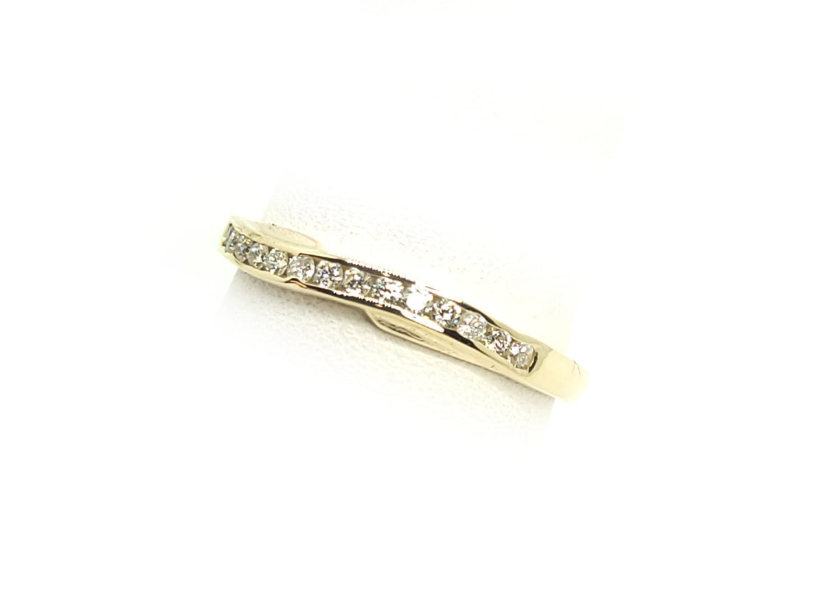 Channel Set Gold Ring & 0.25ct Diamond Ring