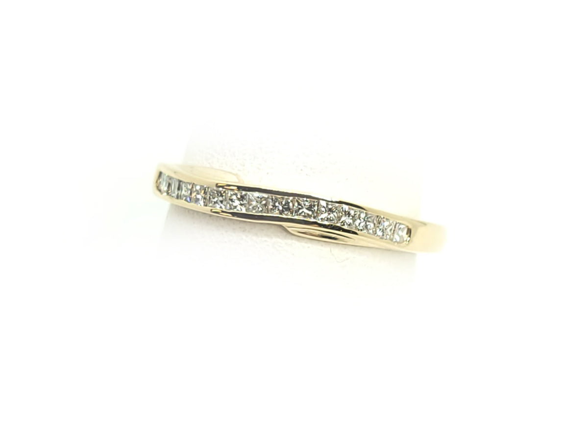 Channel Set Gold Ring & 0.25ct Diamond Ring