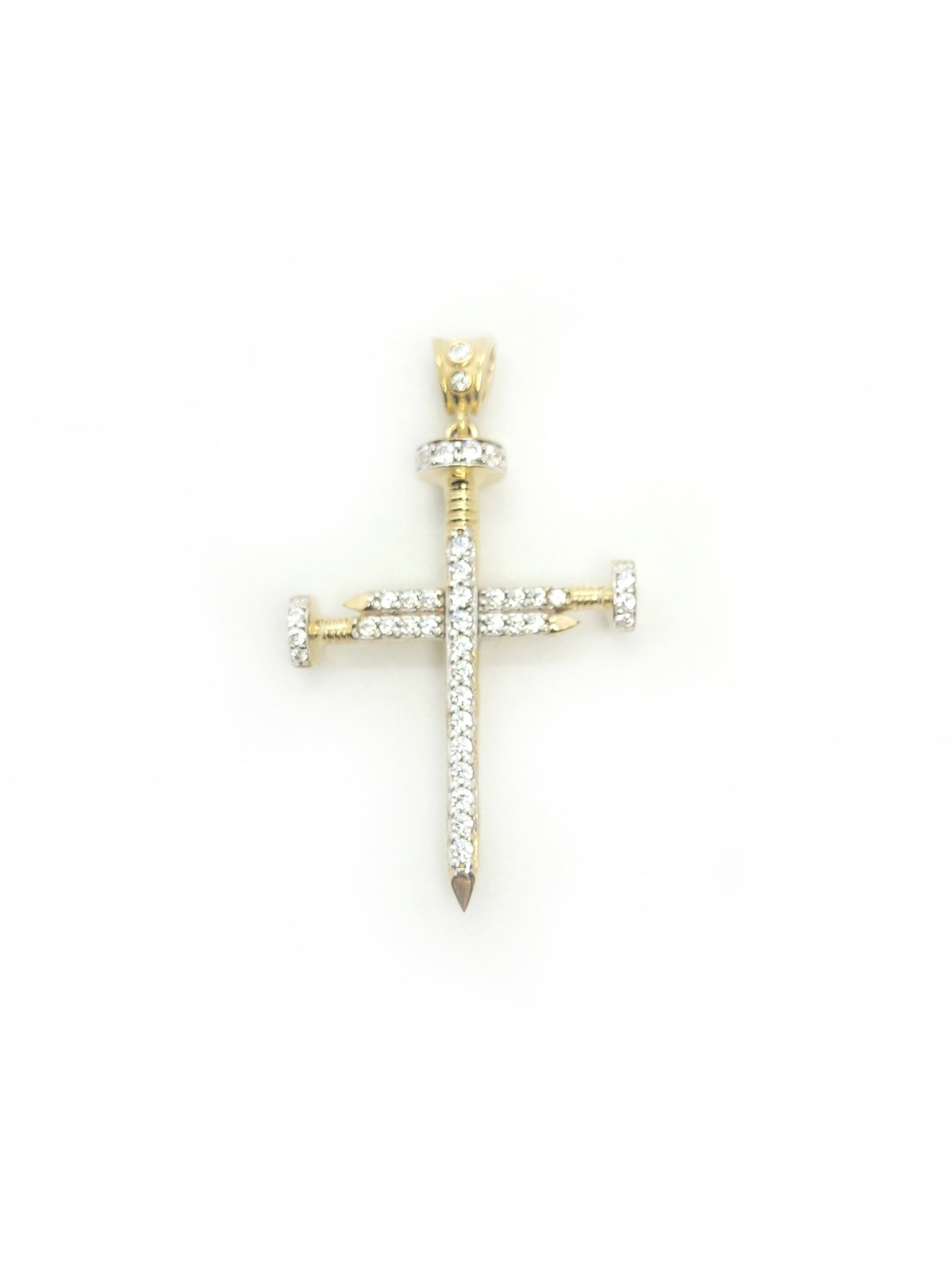 Nail Cross Gold Pendant