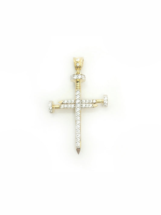 Nail Cross Gold Pendant