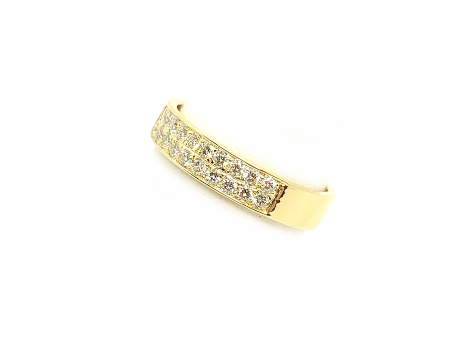 Pave Gold 4.5mm Band & 0.73ct Diamonds