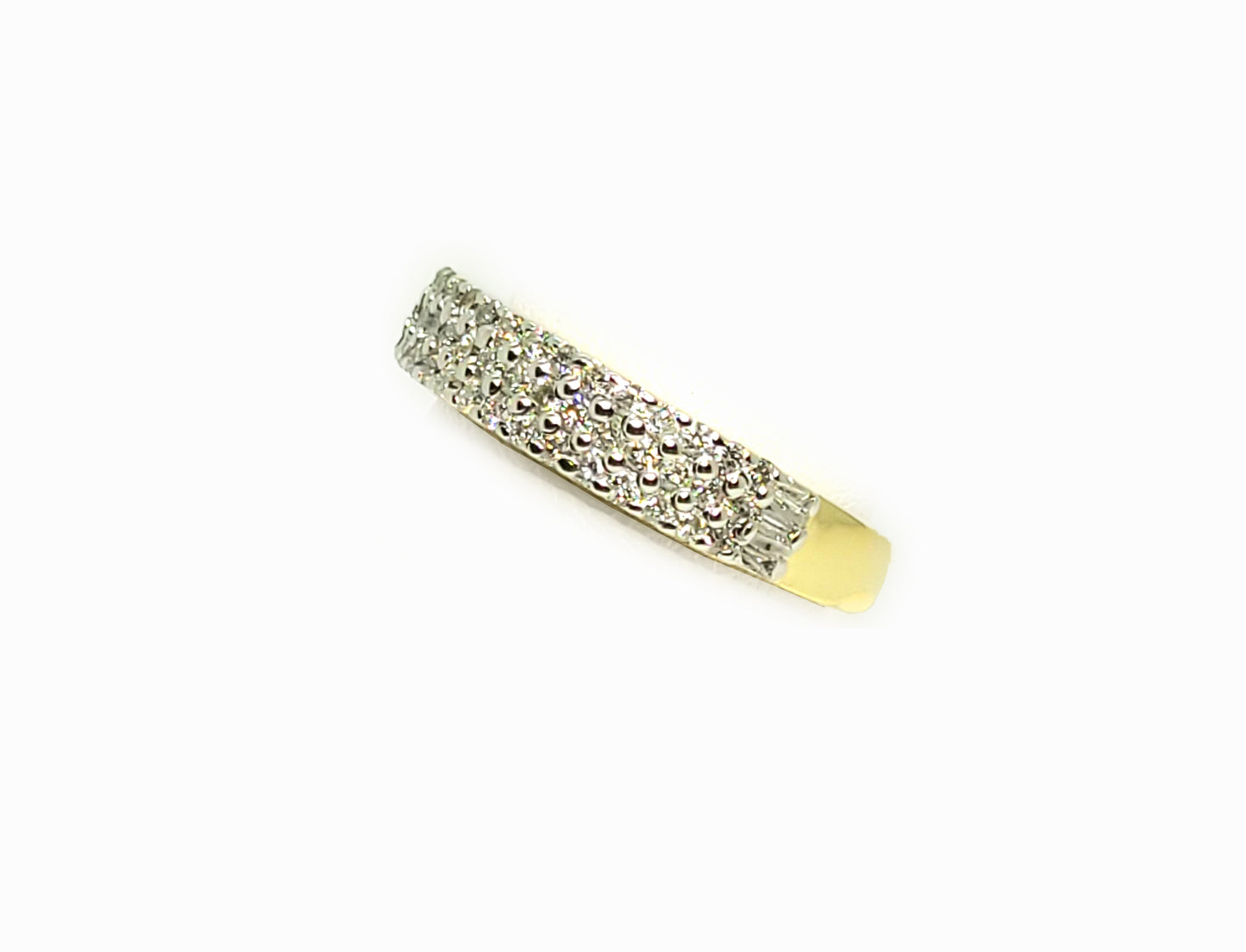 Half Eternity Gold Ring & 1.18ct Diamonds