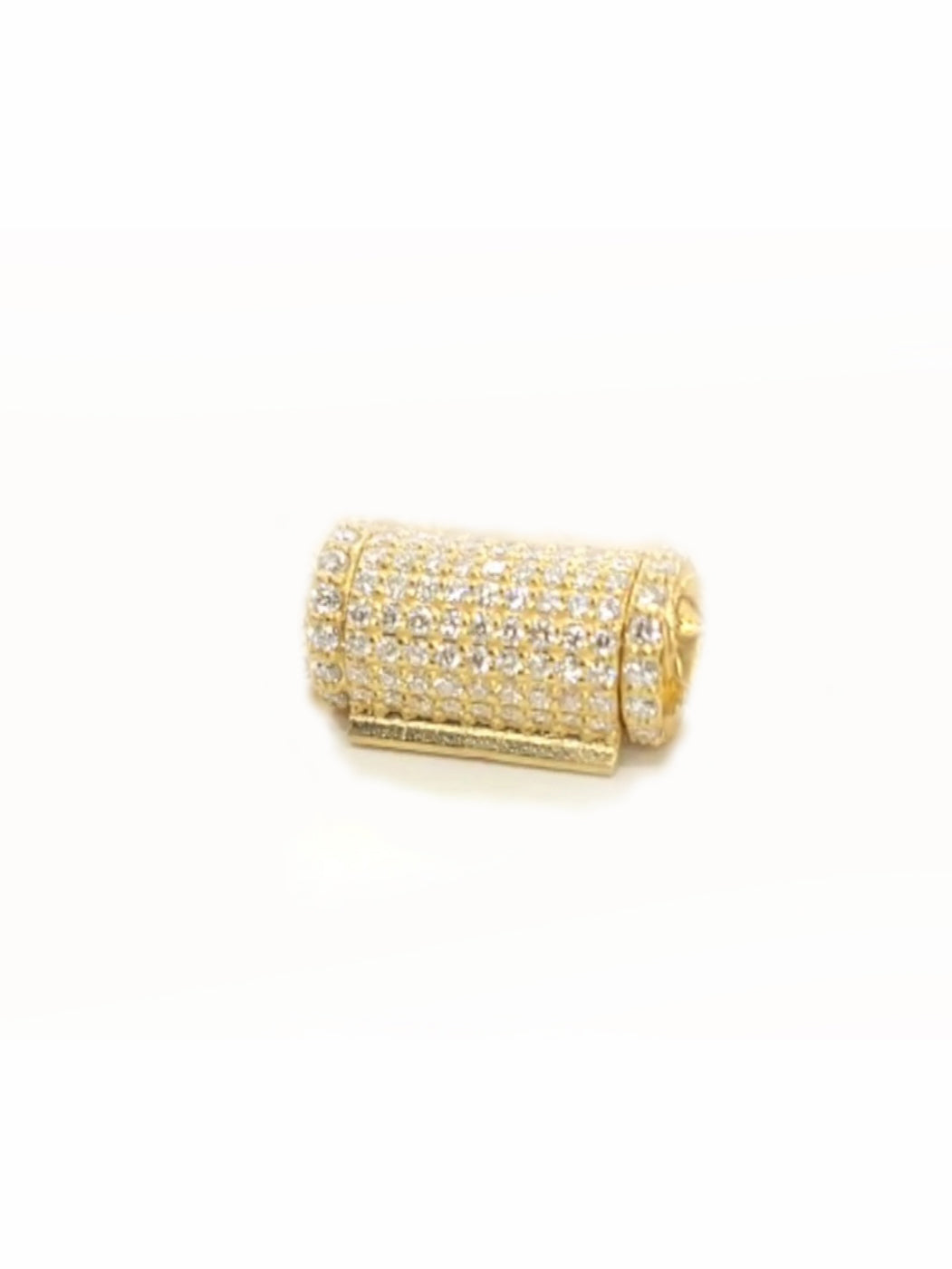 9mm Round Gold Lock & 2.0ct Diamonds