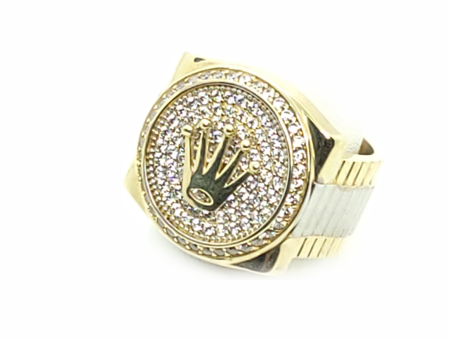 Round Bezel Gold Ring